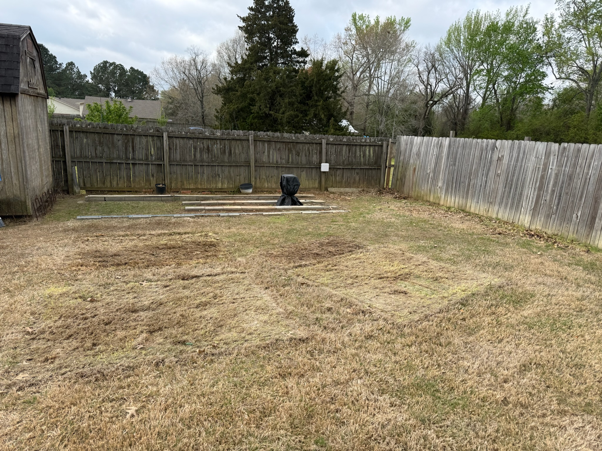 Cleanup area after final hauling